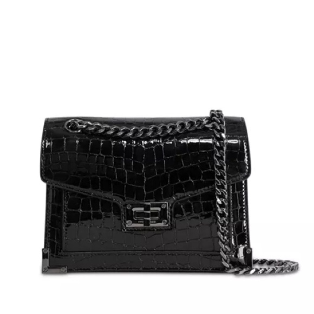 THE KOOPLES • The Kooples Emily Croc Embossed Chain Bag, NWT